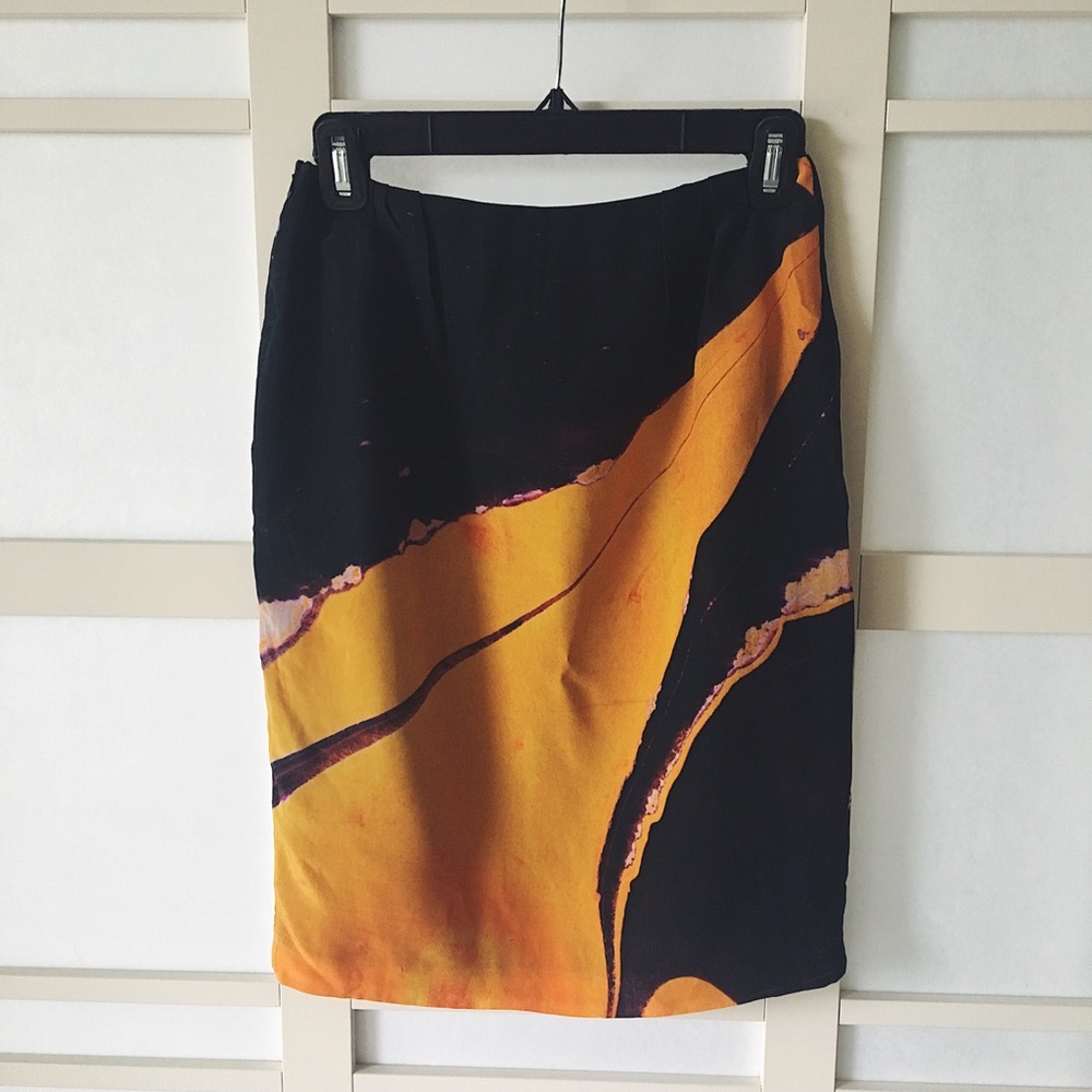 100% silk pencil skirt; brand is Risto